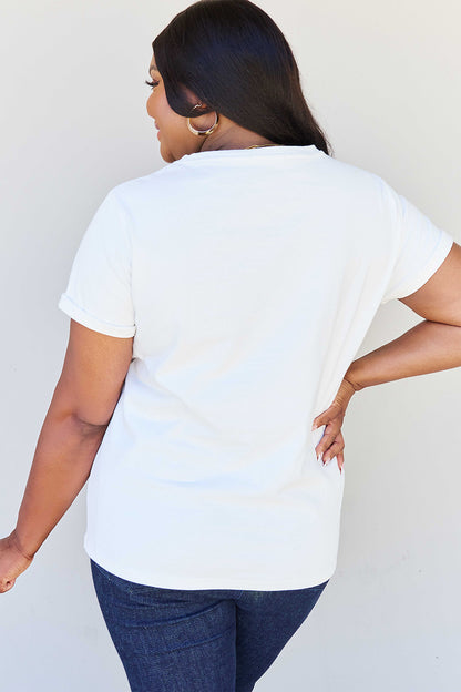 Simply Love Full Size HOLD ON Graphic T-Shirt