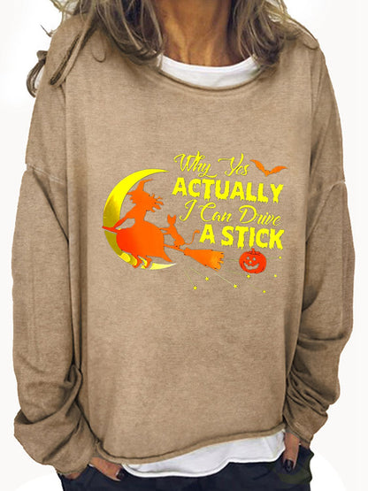Witch and Her Cat Graphic Sweatshirt
