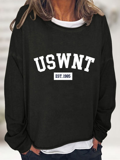 USWNT Round Neck Long Sleeve Sweatshirt
