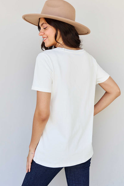 Simply Love Full Size HOLD ON Graphic T-Shirt