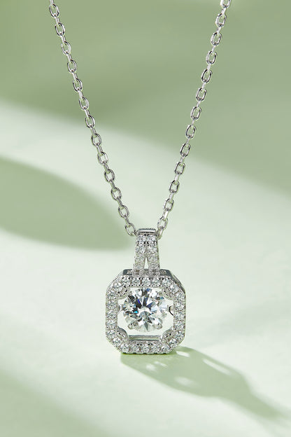Adored Moissanite 925 Sterling Silver Necklace
